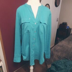 Calvin Klein M  seafoam green EX COND